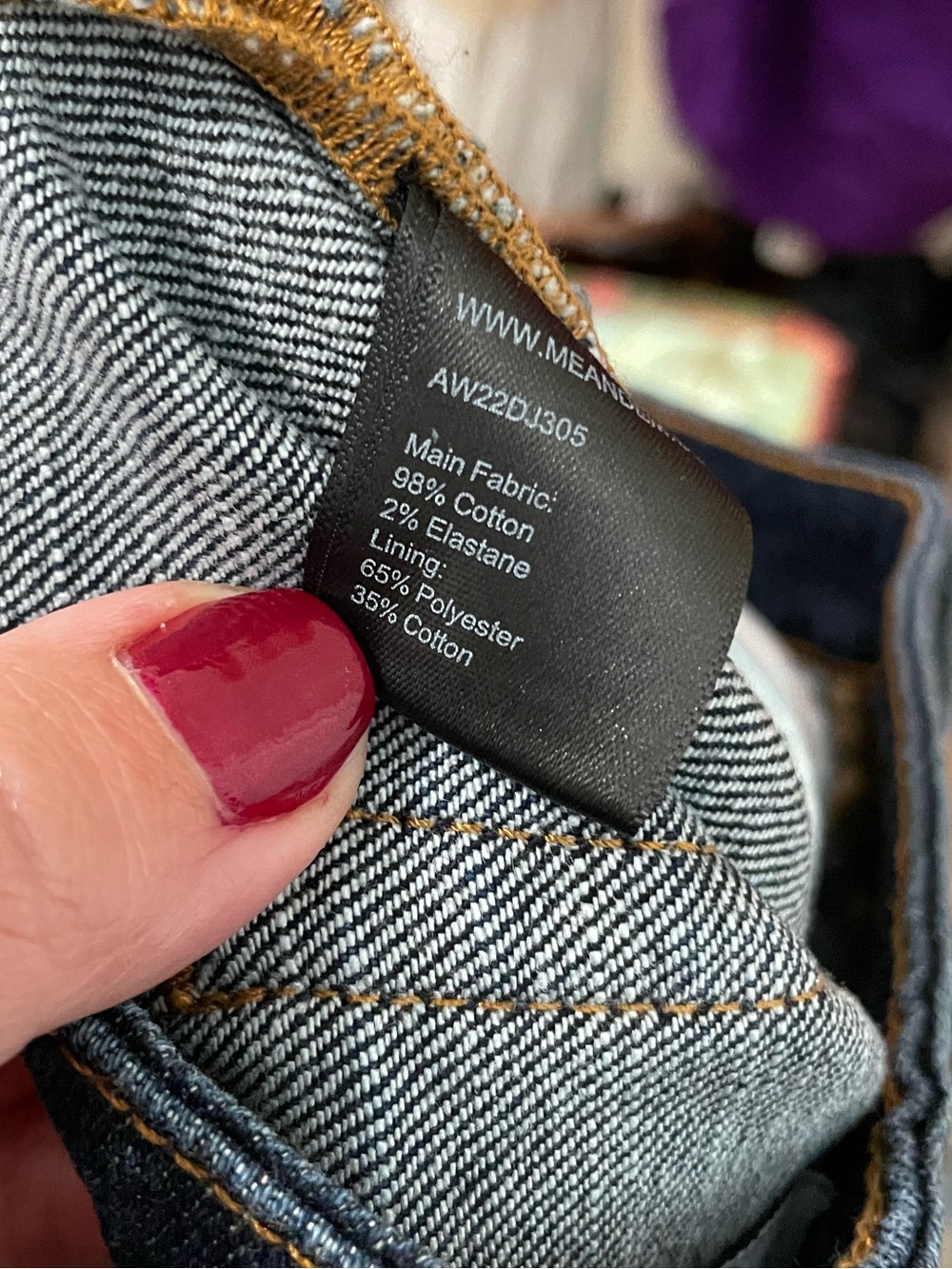 ME+EM Mid Rise Kick Flare jeans in a Dark Blue Wash Size 28 - Picture 7 of 7